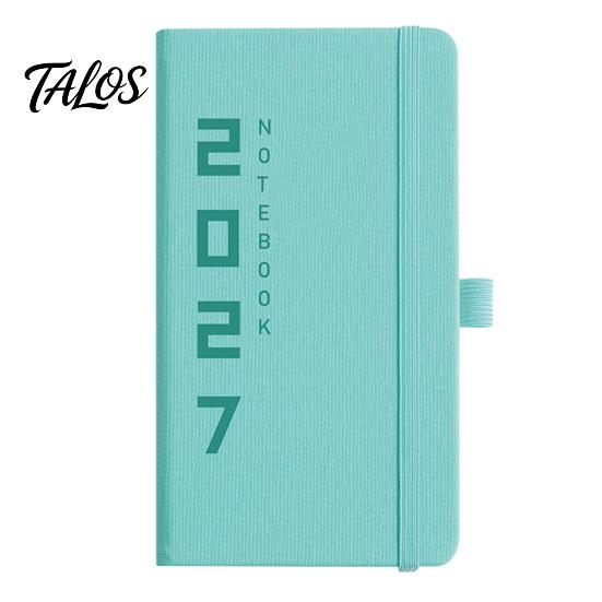 Personal Memo Organizer 2027 Daily Weekly Planner with Elastic Strap And Pen Holder, PU Academic Year Calendar Leather Cover Agenda Notebook,