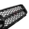 Glossy Black AMG Style Bumper Grille Grill With OE Style Emblem Logo For Mercedes Benz C-Class W204 2008-14 C180 C200 C250 C350