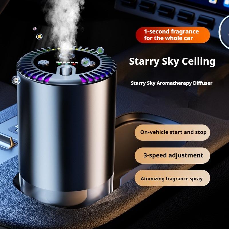 3-speed Adjustable Smart Aroma Diffuser Equipped with Starry Sky Ceiling and Romantic Atmosphere Lights Perfume Decorations
