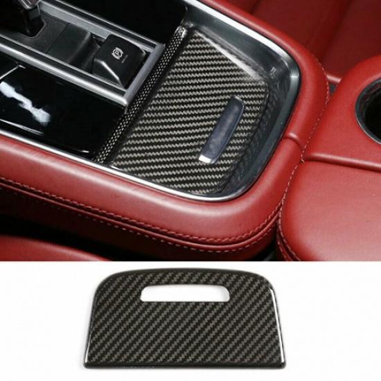 Carbon Fiber Console Panel Trim Shift Cover Fit for Porsche Panamera 2017-