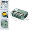 Aiyouhui Compartmented Lunch Box with Fork & Spoon