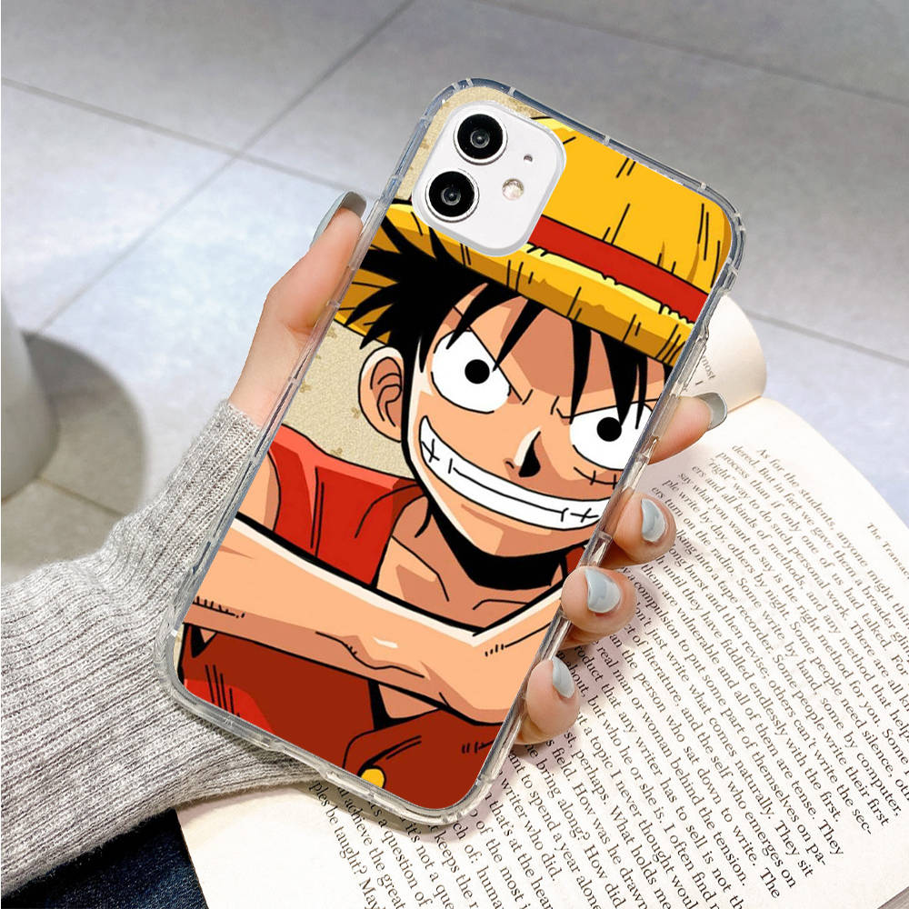 Case for Samsung A04 A14 A23 A34 A54 M23 M33 M52 M53 Realme 10 9 C30S C35 C55 VIVO Y02S Y21 Y51 X80 Pro Transparent Cover WI63 One Piece Luffy