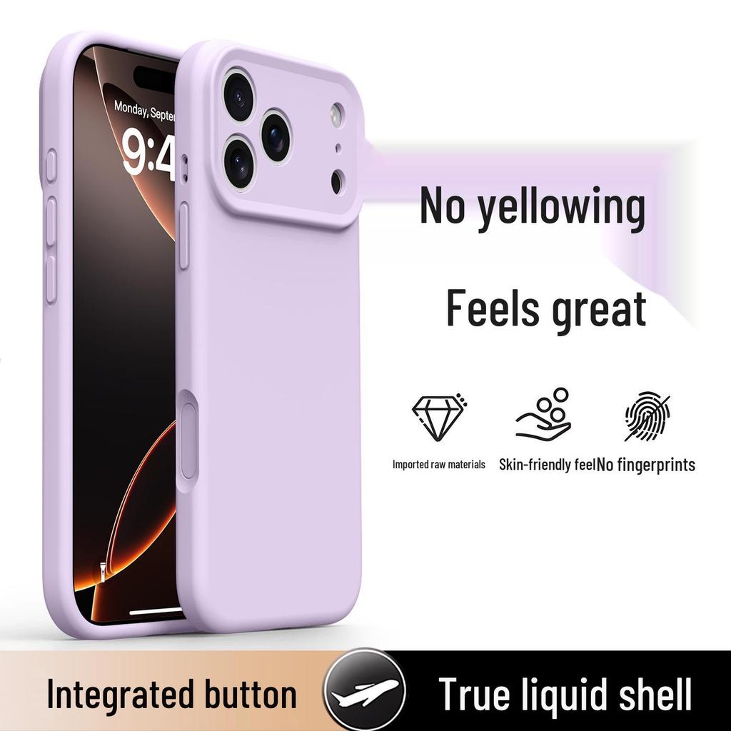 iPhone 17 Pro Max Full Coverage Silicone Case with Integrated Buttons