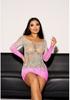 Tie-Dye Net Clothes Sexy Fun Colorful Onesie Hot-Selling Explosion Gradual Change Net Socks