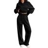 Women's Casual Warm Hoodie and Jogger Set Tracksuit for Fall Winter