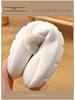 2025 Women's Fuzzy Outdoor Slippers: Autumn/Winter Detachable Closed-Toe Comfort Cotton Shoes