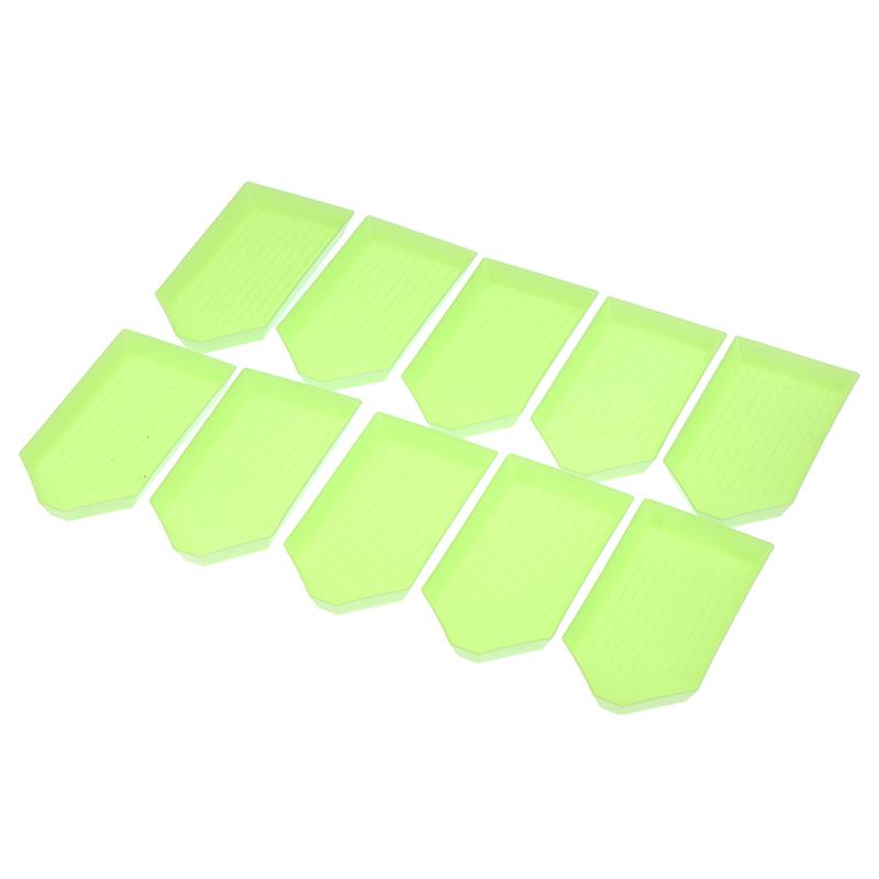 10Pcs Tray Diamond Point Drill Plate Box Diamond Painting Embroidery Accessories