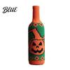 Pavoučí síť Víno Dekorace Halloween Svetr na láhev, Opakovaně použitelný pletený kryt na šampaňské, Dýně Lebka Obal na dárky pro láhve Vzor rukávu Jídelna