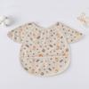 Soft Feeding Apron Short Sleeve Burp Cloth Apron Style Baby Bibs  Feeding