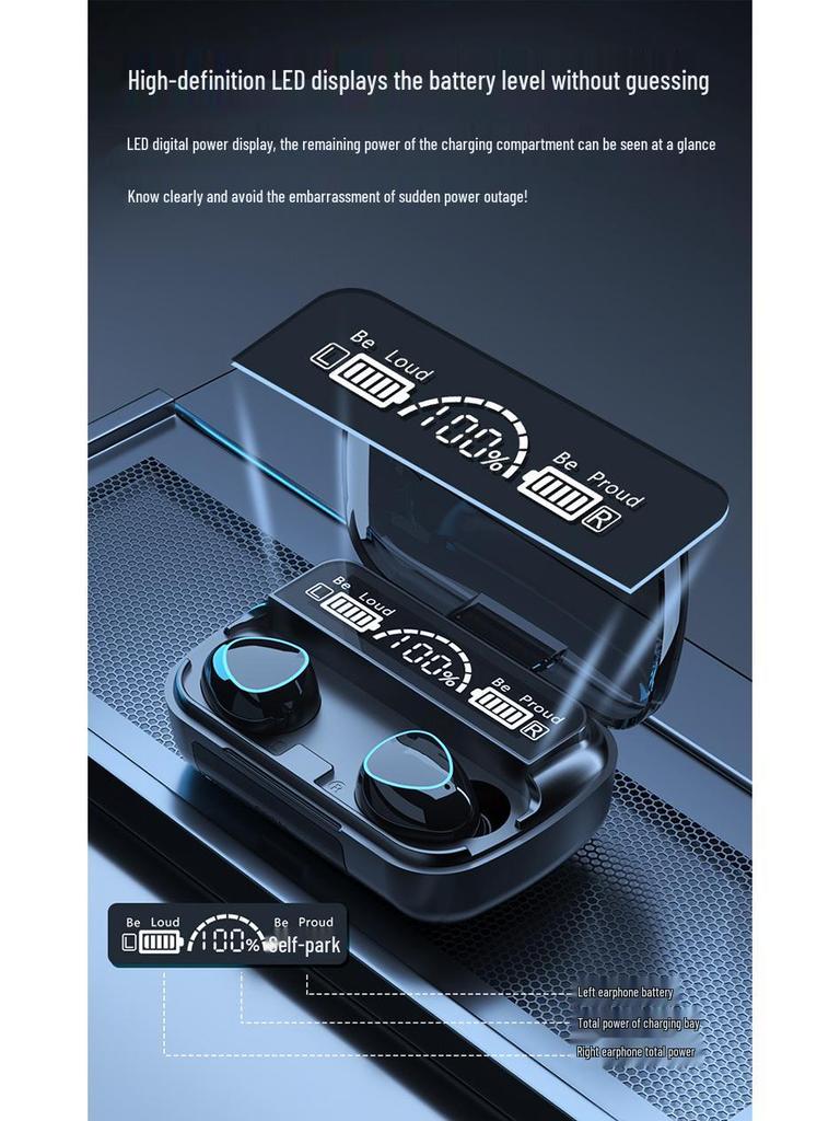 2025 Bluetooth Earphones: Stereo Sound, Deep Bass, Wireless In-Ear, High-Quality Audio, Long Battery Life