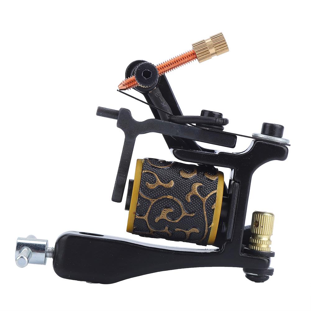12 Warps Coils Wire Unique Pattern Tattoo Machine Gun Alloy Single Wire Coil Tattoo Machine