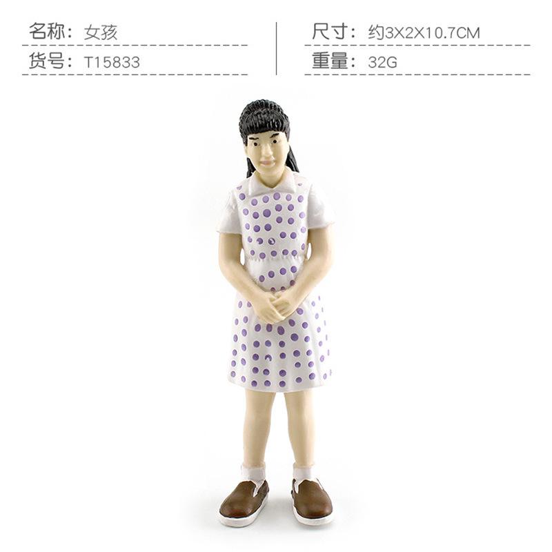 Simulated Family Member Character Model Grandpa Grandma Dad Mom Doll Parent-Child Relationship Static Ornament