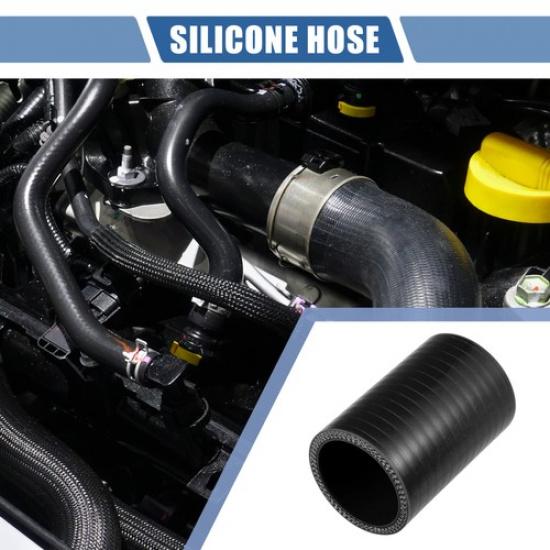 42mm 165  ID 76mm 299  Length 0 Degree Black Car Silicone Hose Universal