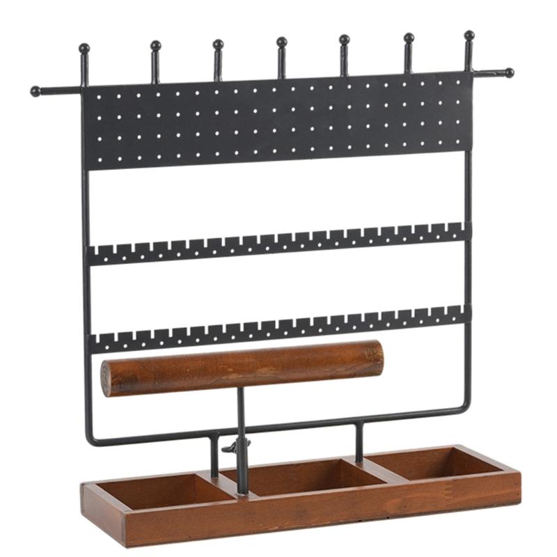 

Sturdy Jewelry Presentation Stand Holder Sophisticated Jewelry Display Stand Poratble Storage Organizer for Boutiques 1 чорний