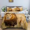 3D Lion Print King Bedding Set Custom Animal Adult Kids Queen Duvet Covers Comforter/Quilt/Blanket Cover Sets With Pillowcase