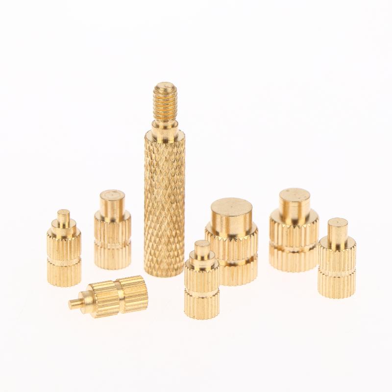 Heat Set Soldering Iron Tip Head Insert M2-M8 Hot Melt Brass Embedded Thread Nut Kit For Plastic Soldering