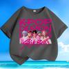 Boys and Girls' Fashionable Demon-hunting Girl Group SAJABOYS Boys' Group Shirt, Summer Children's Loose Pure Cotton T-shirt