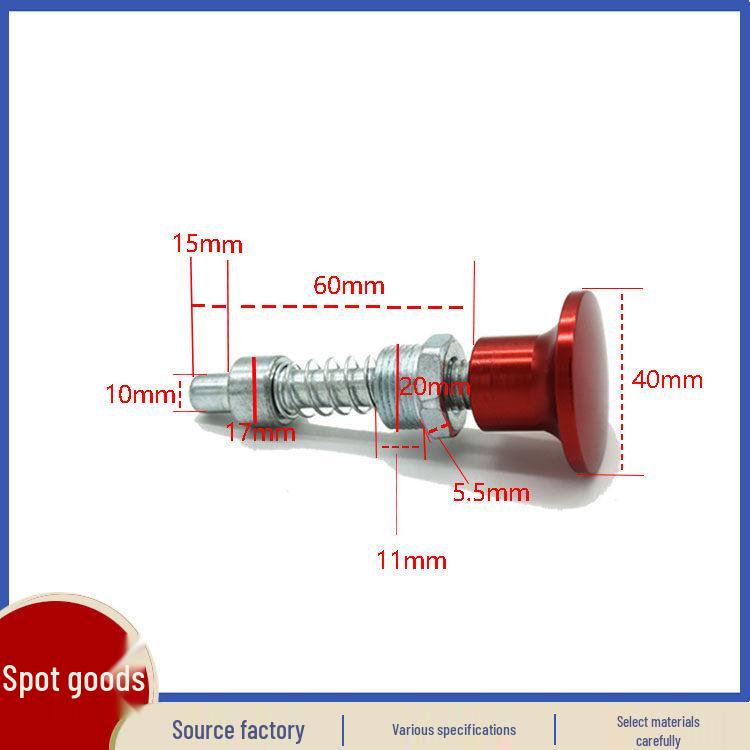 Fitness Equipment Adjustment Gear Pin and Spring Set красный