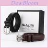 Genuine Leather Womens Fashion Belt For Jeans Casual Office With Metal Buckle