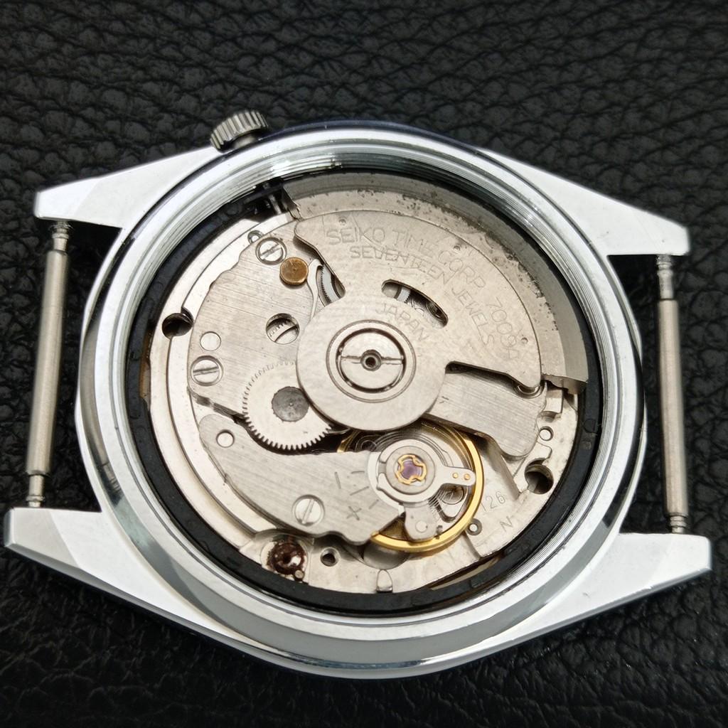VINTAGE REFURBISHED SEIKO 5 AUTOMATIC JAPAN MENS BROWN DIAL WATCH a445850-1