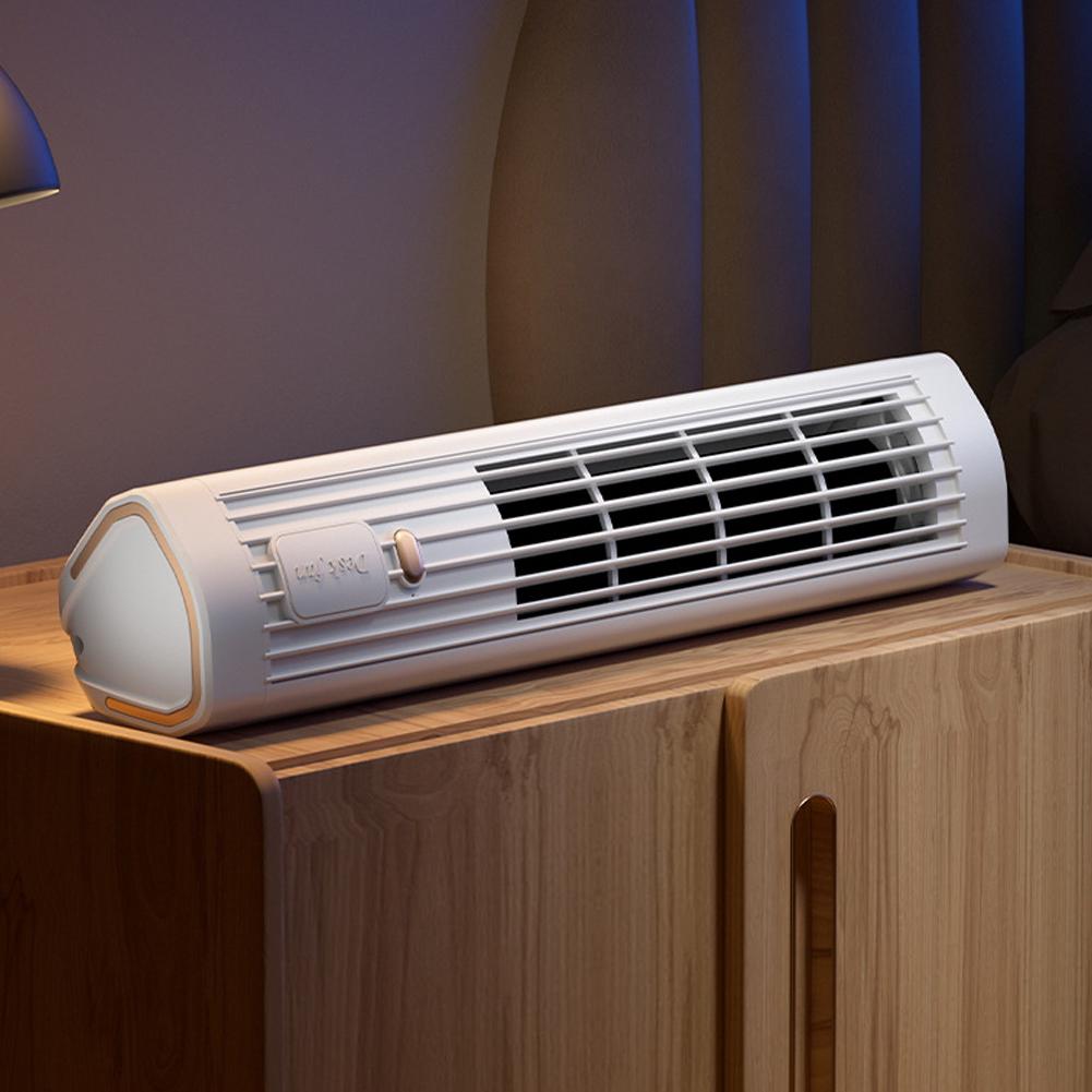 Tower Fan USB Charging Portable Air Conditioner 1200mAh Desktop Cooling Fan Wireless Desk Fan for Home Office