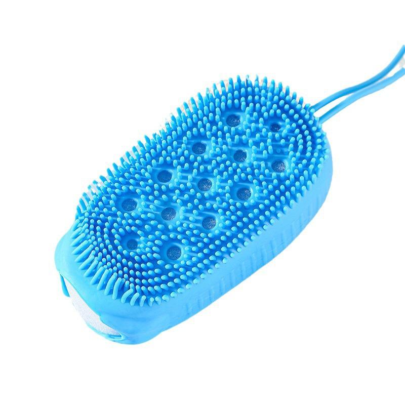 Silicone Double-Sided Back Scrubber - Effortless Bath Brush for Easy Exfoliation