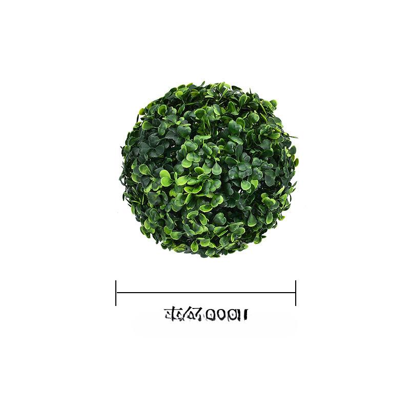 Kunstig Grønn Plante Milangress Ball Plastplante Bryllup Falsk Blomsterkule Hjem Takdekorasjon