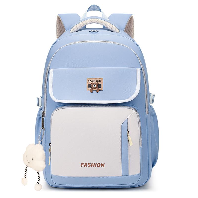 Schoolbag Backpack Women's Large Capacity High School Student School Bag Elementary School Junior High School Campus Korean Edition Tide Leisure