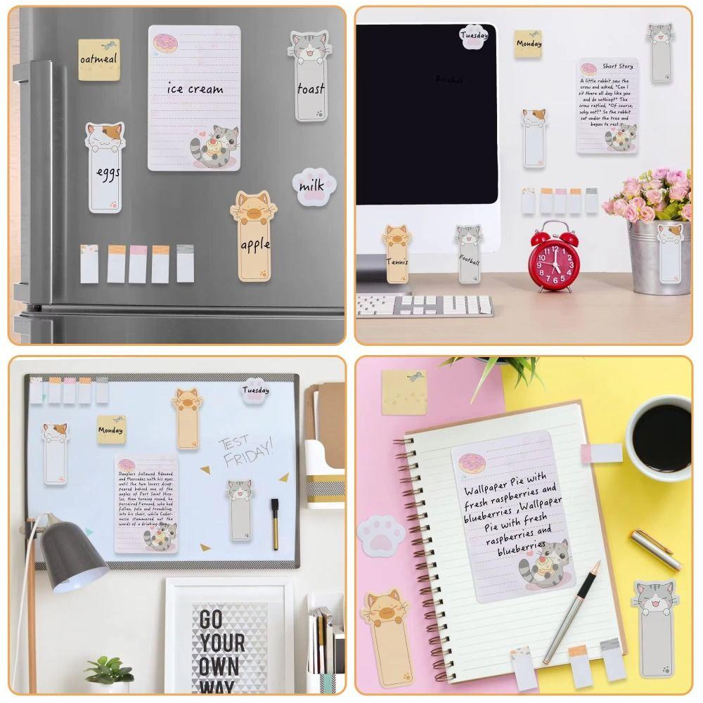 Thickened Self-Adhesive Sticky Notes 50 Sheets Square Memo Pad Animal Sticky Notes Set  Stationery
