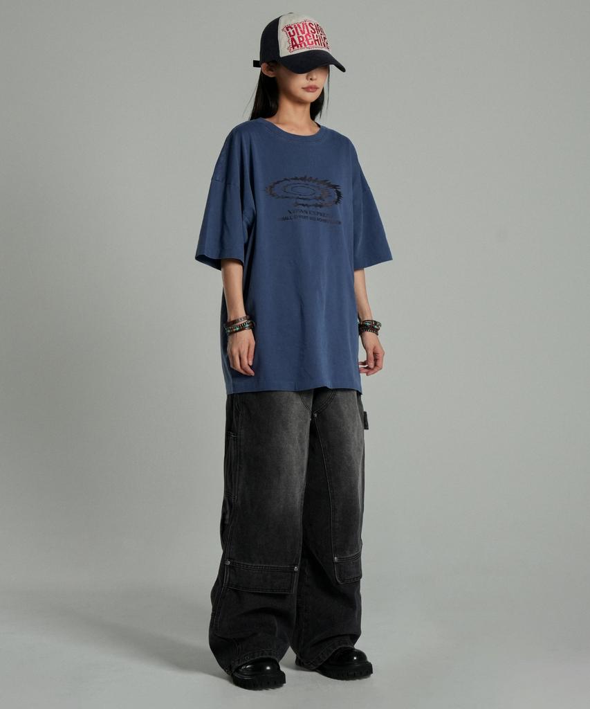 IDWS Swift Symbol Dying T-Shirt Deep Blue
