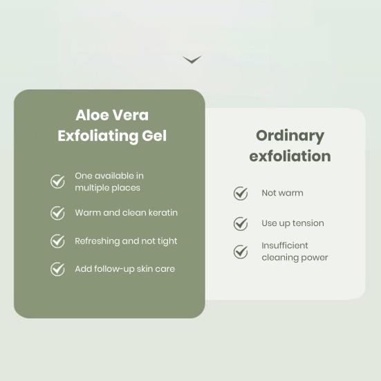 Aloe Vera Exfoliating Gel Mild & Non-irritating Face Cleanser Soothing Skin Deep Cleansing Pore Blackhead Remover Gel To Balance Water & Oil