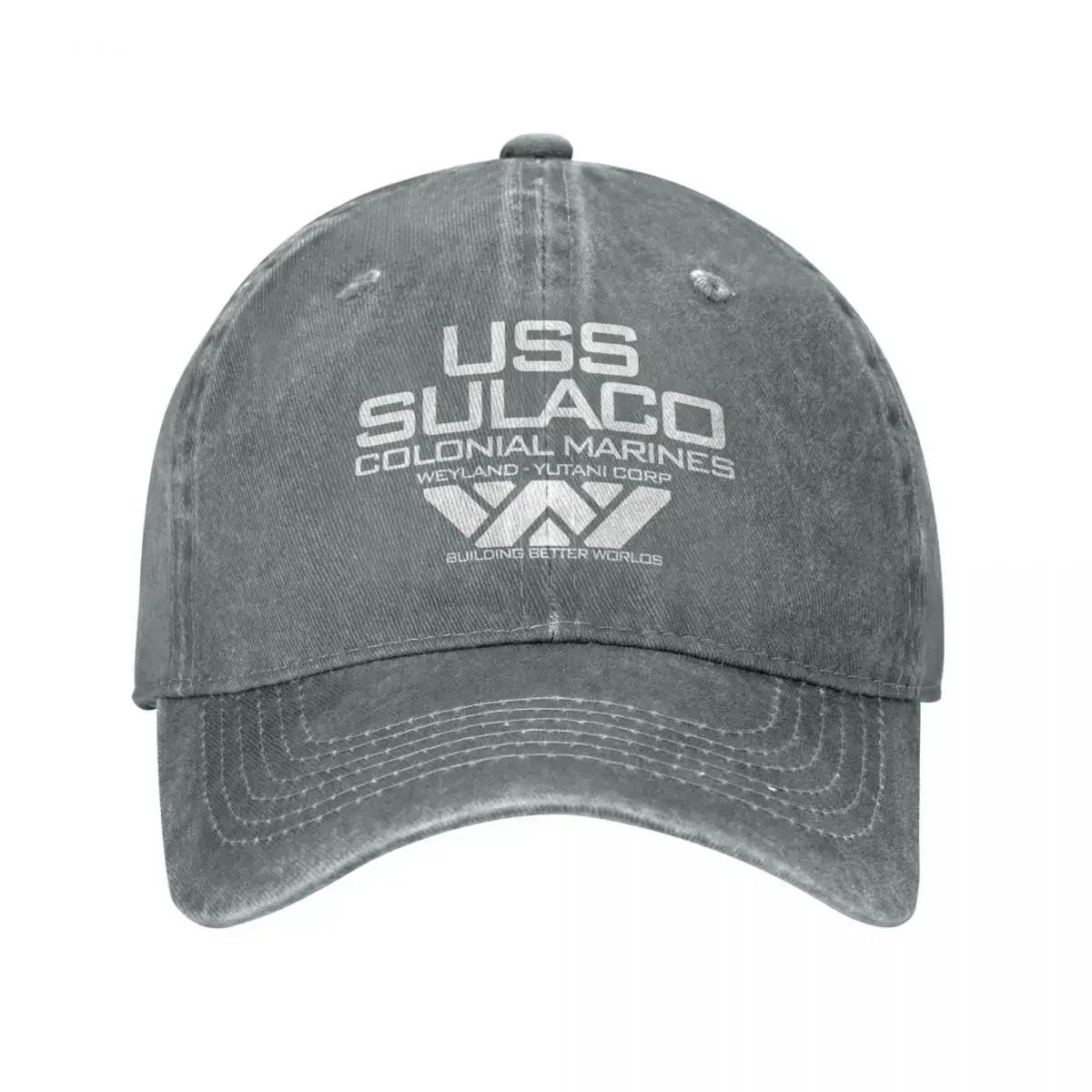 

Вінтажні джинси USCSS Nostromo Alien Sulaco Colonial Marines Aliens Бейсболка для чоловіків Жіночі шапки Snapback Casquette Adjustable сірий колір