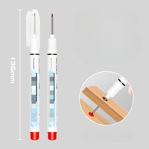 1pc Long Head Marker Marking Pen Permanent Paint Pen Set For Woodworking Decoration Deep Hole Marker Stationery Art Supplies