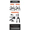 Full Carbon Fiber Bike Road Fork Bicycle Parts Hard Fork 700C Disc Brake Tapered / Straight Super light 400g +/_ 20g