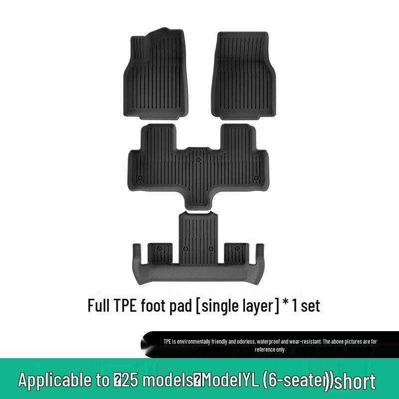 Tesla Model Y 2025 Waterproof TPE Floor, Trunk & Backrest Mats