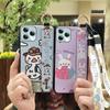 Ring Lanyard Phone Case For Blackview A95 Waterproof Silicone Anti-dust Wristband Cartoon Back Cover Durable Shockproof