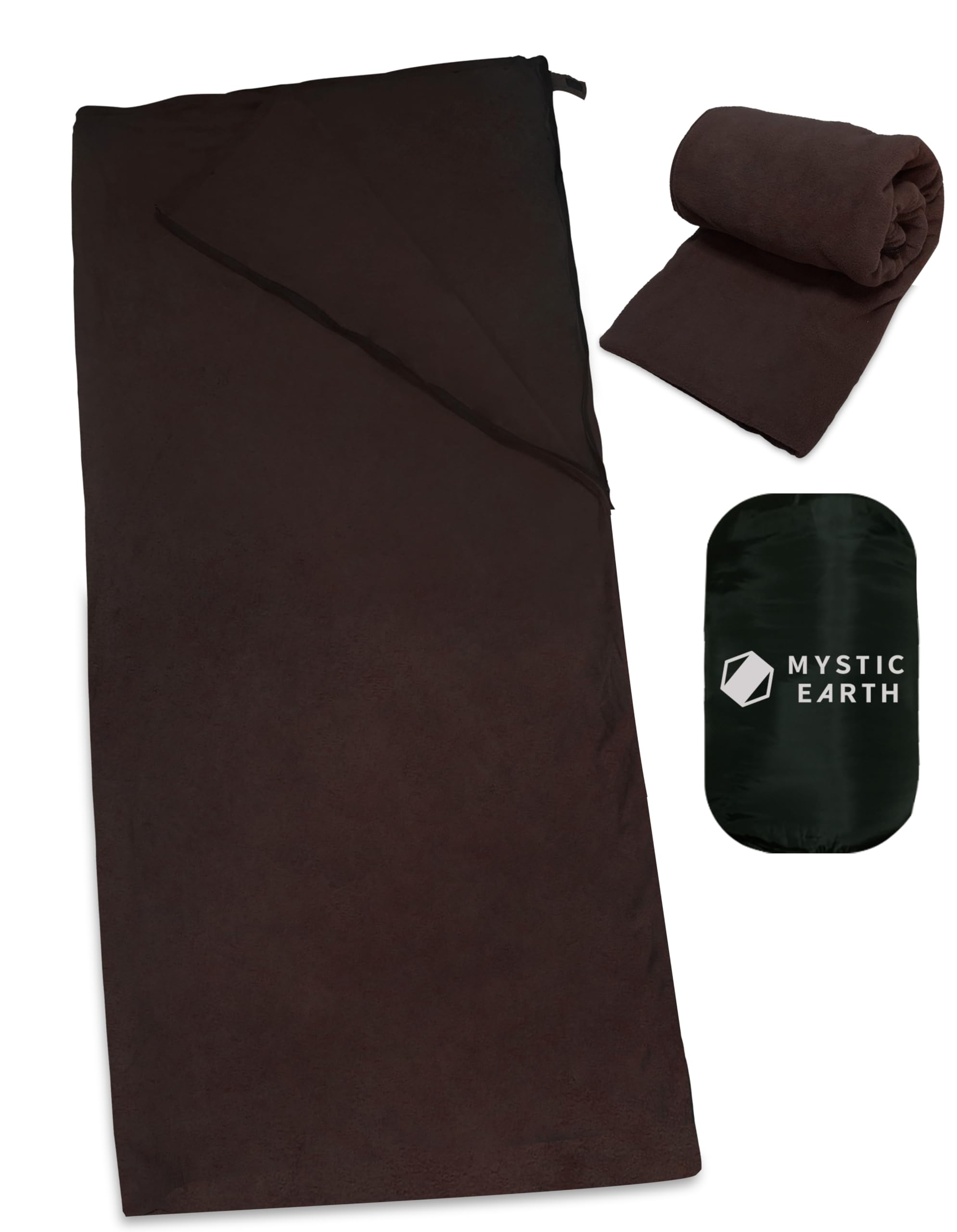 

MYSTIC EARTH Спальный мешок Внутренний Большой Идеально подходит для гор и чрезвычайных ситуаций при землетрясении для ночевки Подходит для коленей Для улицы Для автомобиля и машинной стирки Мешок, кофейный