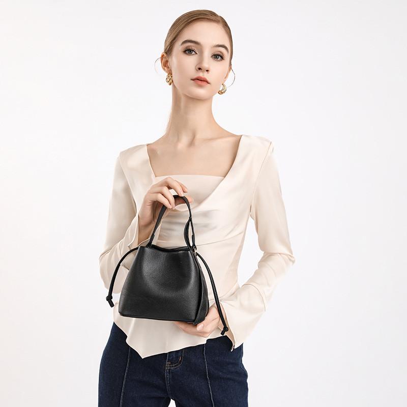 IELGY Ladies Messenger Bag Lychee Pattern Commuter All-Match Handbag