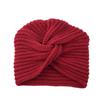 1Pc Women Headwear Cancer Chemo Beanie Hat Hair Loss Turban Solid Color Knitted Cap Head Wrap Polyester