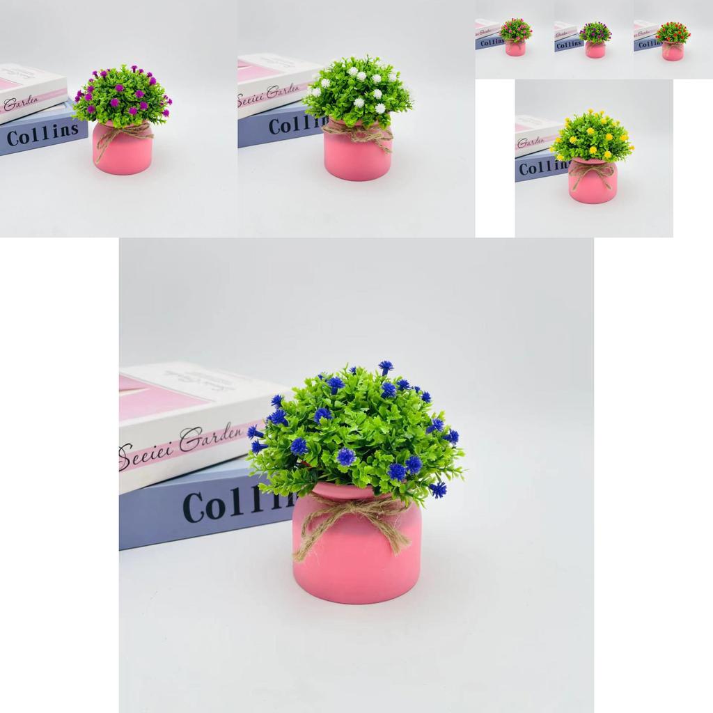 Starry Sky Artificial Flower Pot For Home Office Decor With Plastic Material And Wedding Use