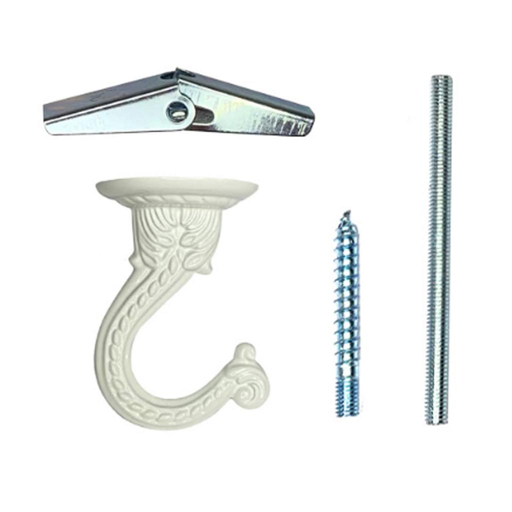 2Pcs Multipurpose and Durable Metal Hooks for Ceiling and Wall Installation Perfect for Home and Store Decorations