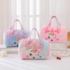 Cute Unicorn Plush Handbag Large Capacity Rainbow Unicorn Plush Tote Bag Girls Cartoon Gift Bag For Birthdays Back-To-School