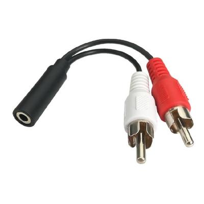 3.5mm To 2RCA Sound Cable 3.5mm Adapter Cable for Home Theater Amplifiers Speaker Stereo 3.5mm Female To 2RCA Splitter