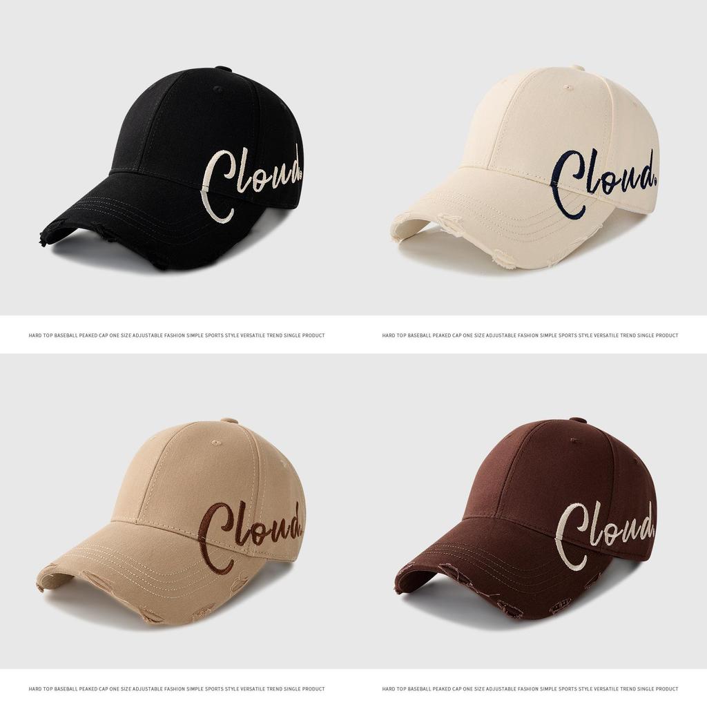 Stylish Black Duckbill Cap For Men And Women Featuring Embroidered Lettering Perfect For Summer Sun Protection