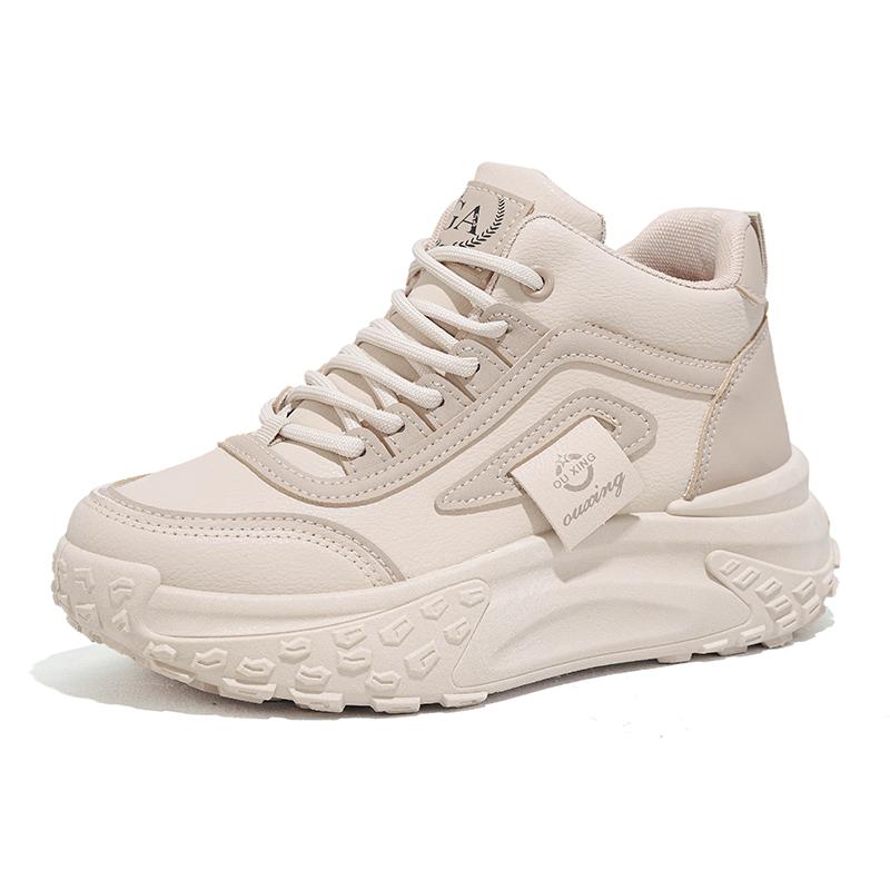 

Spring/Autumn High-Top Thick-Soled Height-Increasing Women s Sports Shoes 40 хакі
