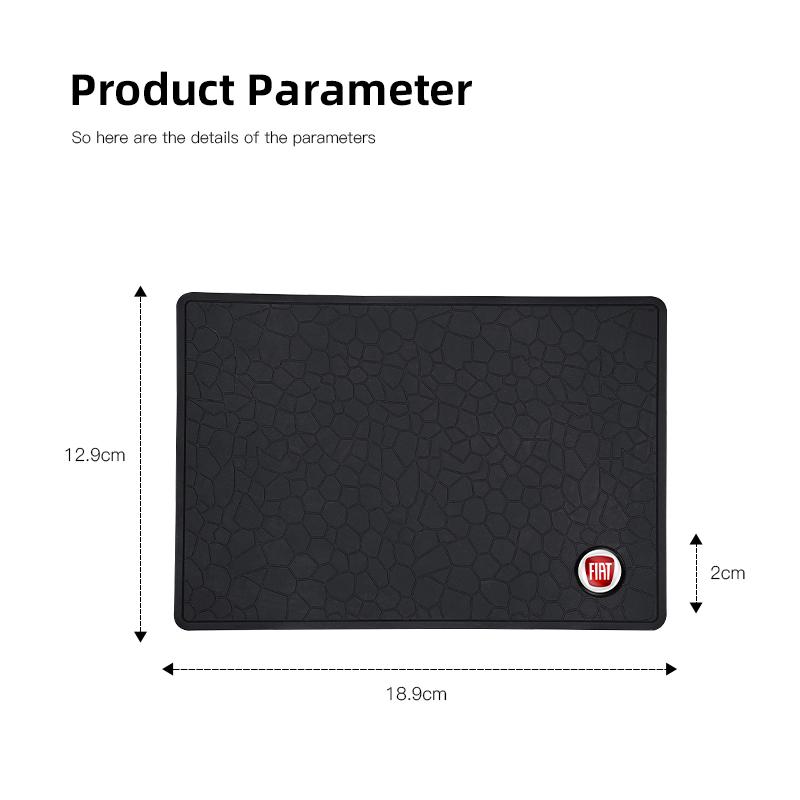 Multi-Purpose PVC Car Non Slip Mat Dashboard Phone Anti Slip Gel Pad For FIAT Abarth 500 Tipo FR Panda Argo Freemont Viaggio