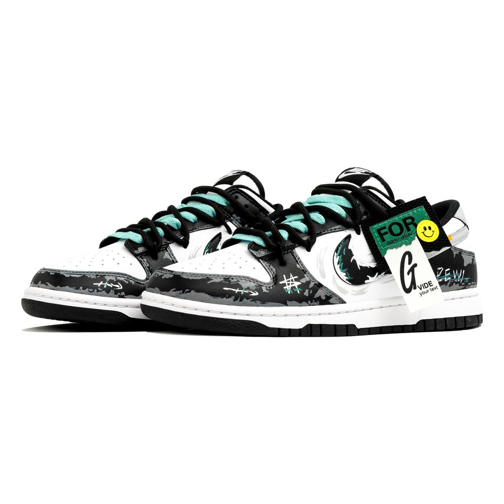 Nike Dunk Kaleidoscope Dance, Trend Leap, Shopping Bag Abrasion Resistant Abrasion Resistant Low Top Skateboard Shoes DD1391-100(Team1024-S-BOX)