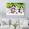 DIY Diamond Mosaic Animal Full Rund Drill Dog Diamond Painting Brodery Salg