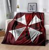 Umbrella Corp Flannel Blanket Soft Warm All-Season Throw, Design for Camping, Car Travel, Hiking Sofa, Bed, Office Perfect Gift for Parties