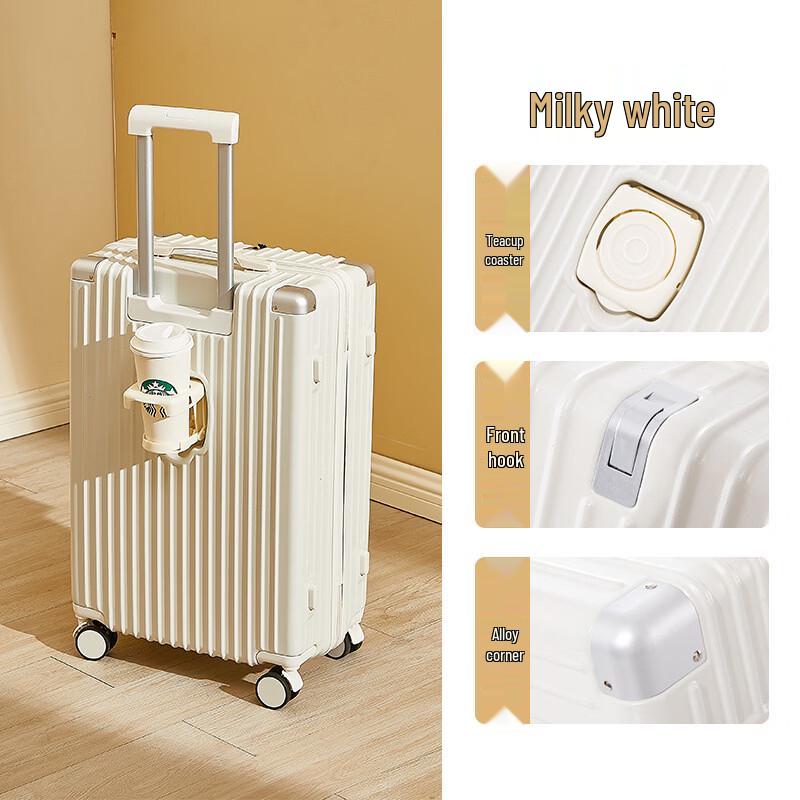 Li Shen Multifunctional Silent Wheel Luggage with Cup Holder